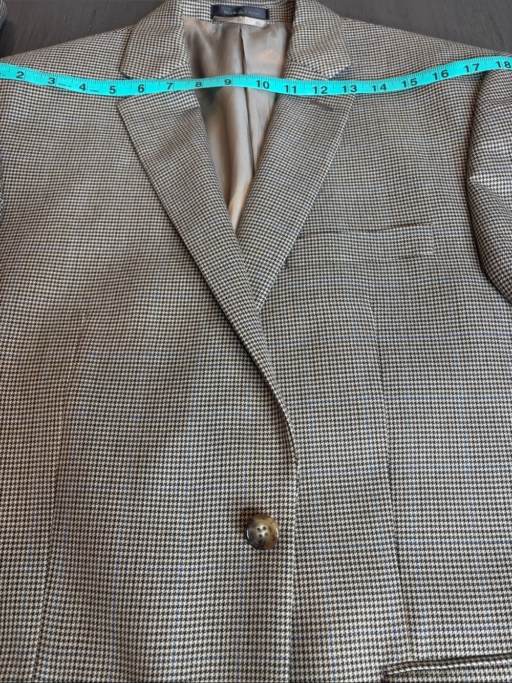 🤎 Lauren Ralph Lauren Men’s Brown Check Blazer 42R Lightweight Sport Coat 🤎 - Picture 11 of 14